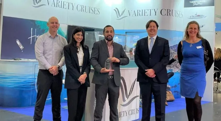 Image for Variety Cruises' stand was awarded at WTM 2021