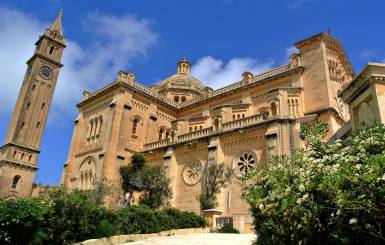 The Ta' Pinu Basilica in Gozo island, Malta visited on a Variety Cruises excursion