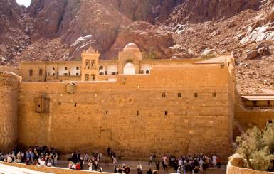 St. Catherine's Monastery at the foot of Mount Sinai in Egypt