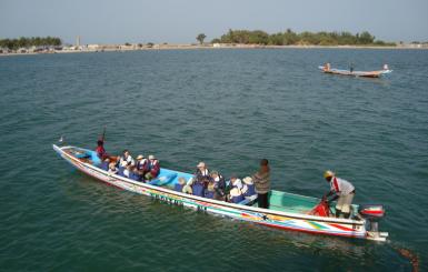 People transferred with local boats