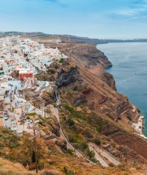 View to Santorini island