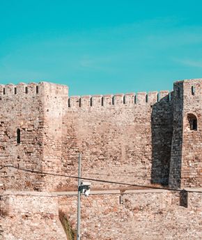 A view of the ancient Bozcaada Castle, visited on a Variety Cruises excursion