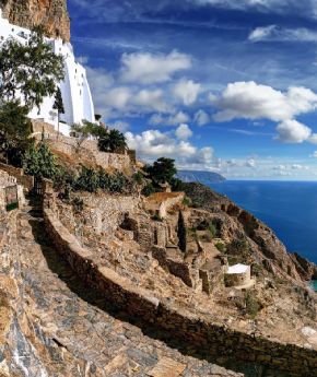 The Monastery of Hozoviotissa on Amorgos Island visited on a Variety Cruises excursion