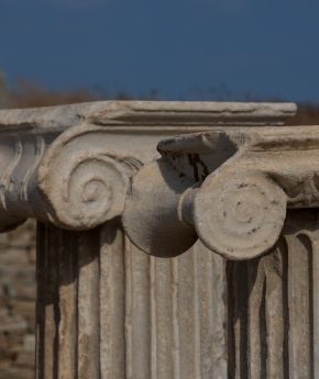 A Variety Cruises excursion group exploring the ancient ruins of Olympia