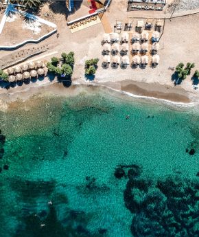 A beach in Kythnos island, Greece visited on a Variety Cruises excursion