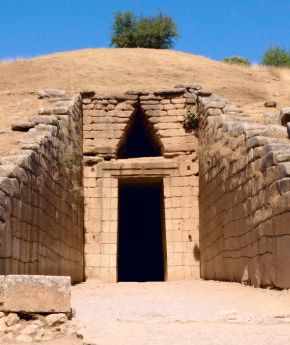 A view of the ancient ruins of Mycenae in Greece