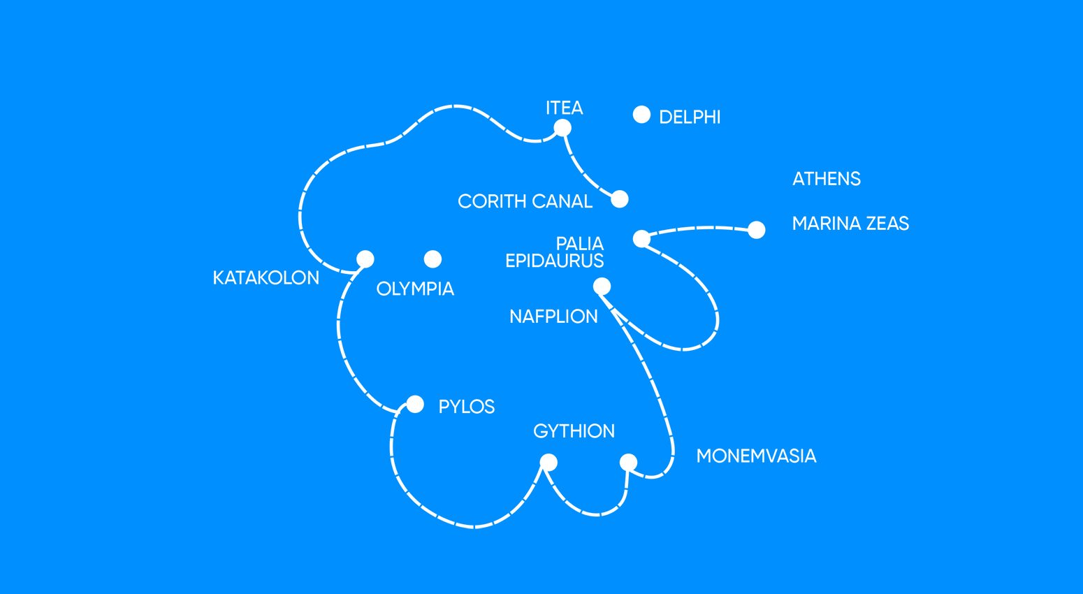 Map of Variety Cruises tour