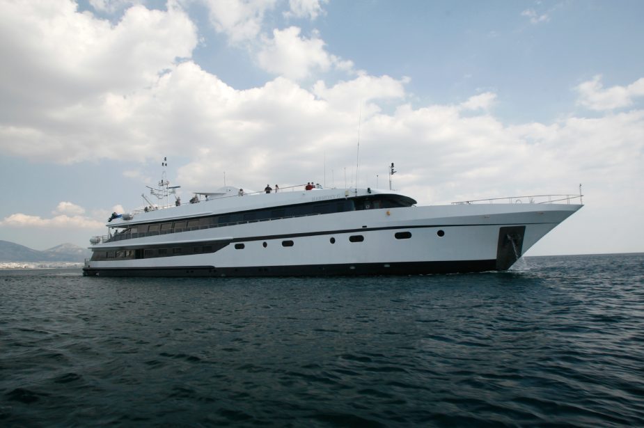 Harmony G cruise ship sailing in the ocean