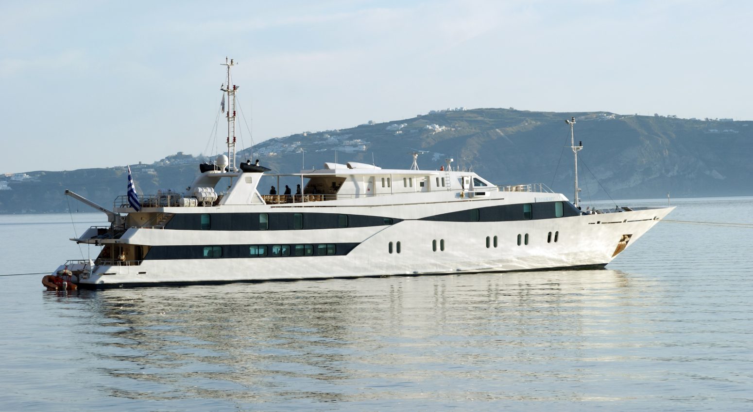 the Harmony V boat sailing in the ocean