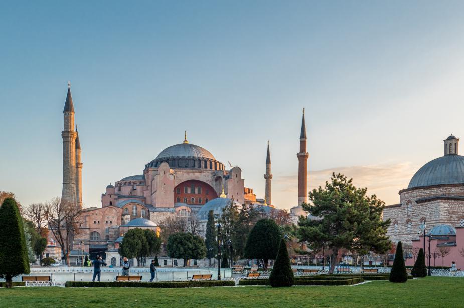The church of Hagia Sophia in Instabul.