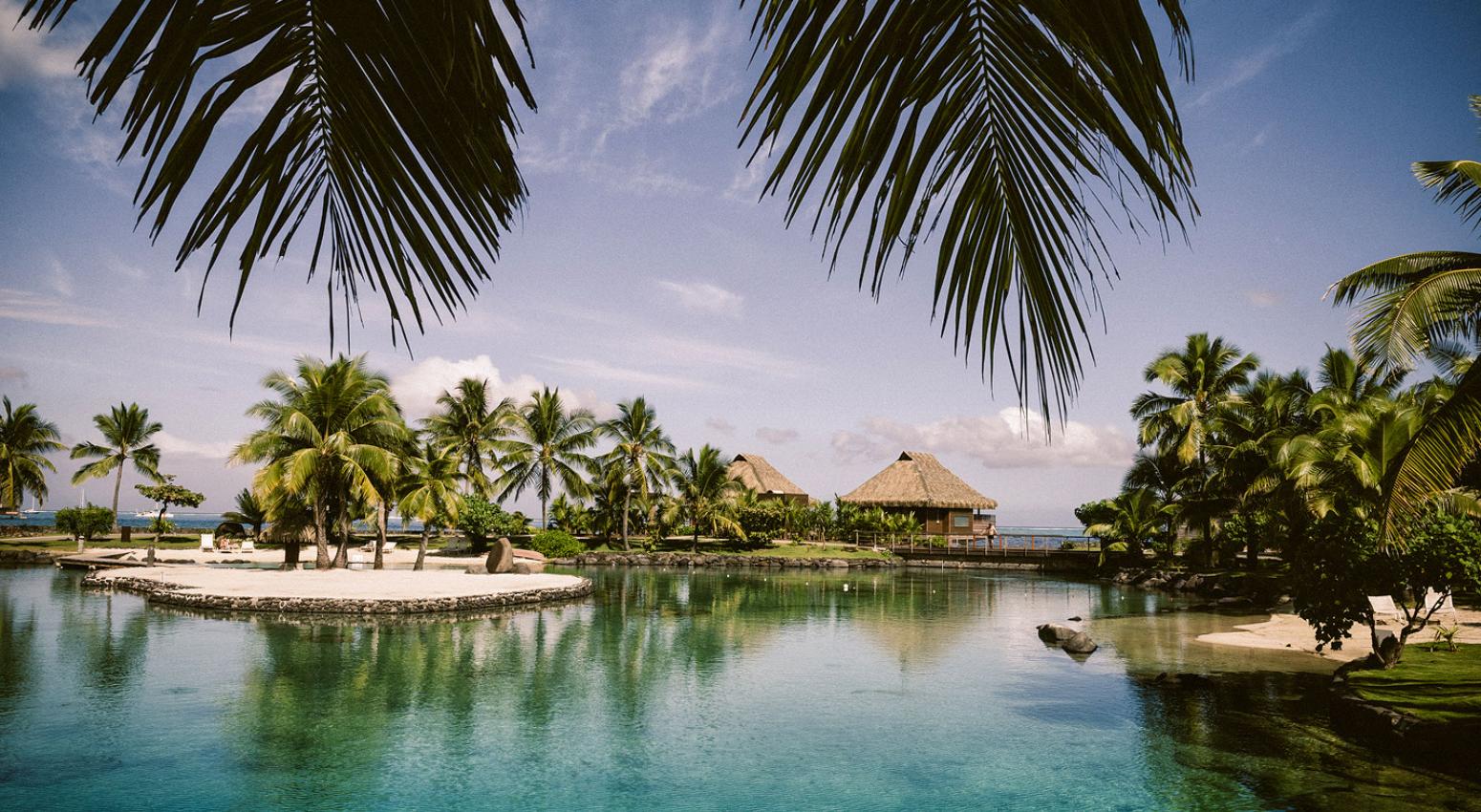 The stunning Tahitian waters on a Variety Cruises trip