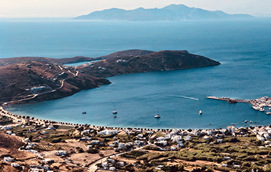 View of Serifos island.