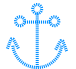 Light blue anchor icon