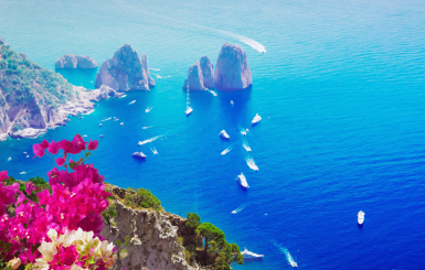 Viewpoint on Capri Island Italy