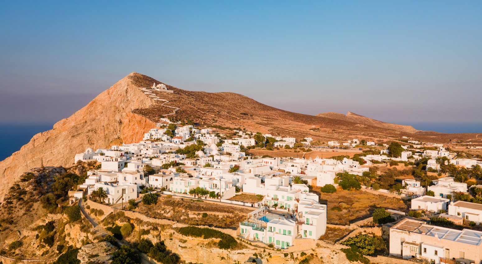 Aerial photo of Folegandros, Cyclades