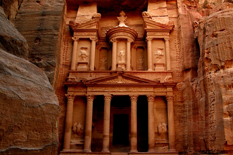 Petra the archaelogical area in Jordan