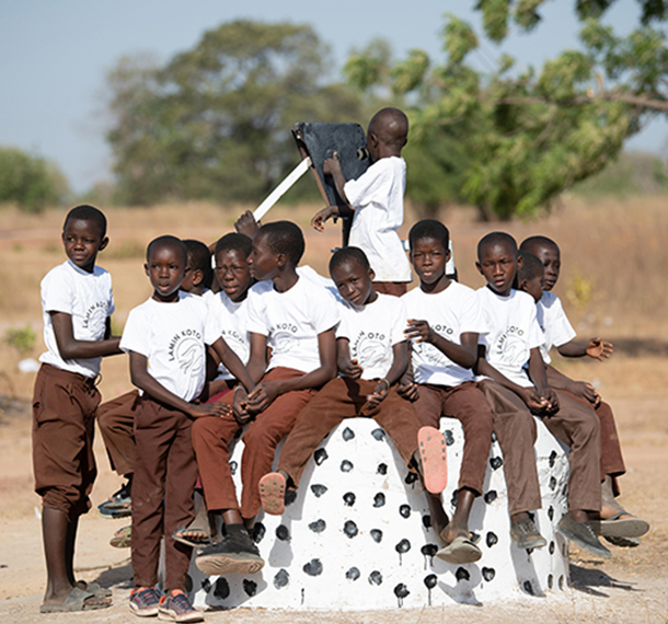Local kids in Africa