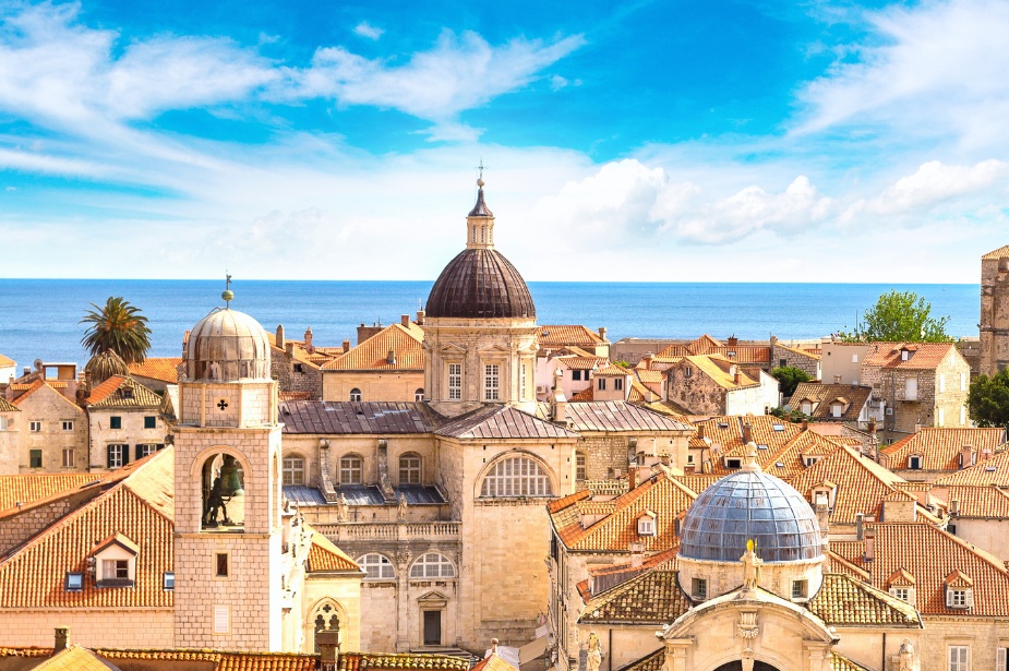 Aerial photo of Dubrovnick in Croatia