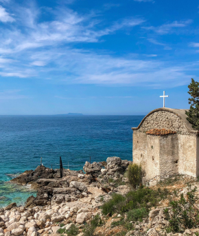 St. Nicholas orthodox church in Dhermi, Albania