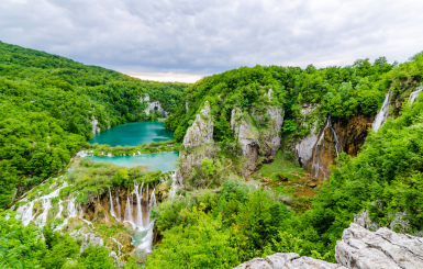 Plitvice lakes national park in Croatia