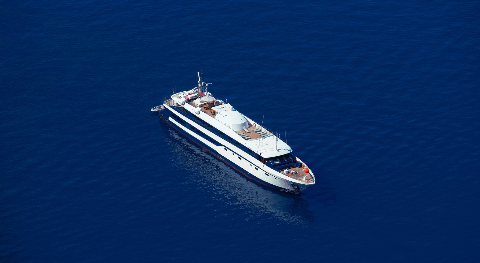 Aerial photo of Harmony G cruise ship